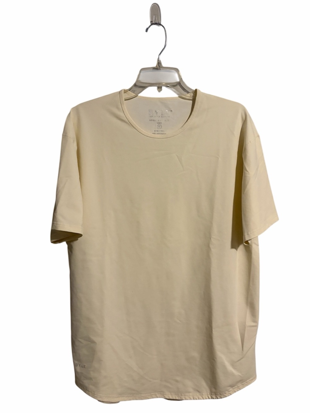 BYLT Basics Men’s XL Drop-Cut LUX Short Sleeve Tee Shirt Bone/Ivory NWOT